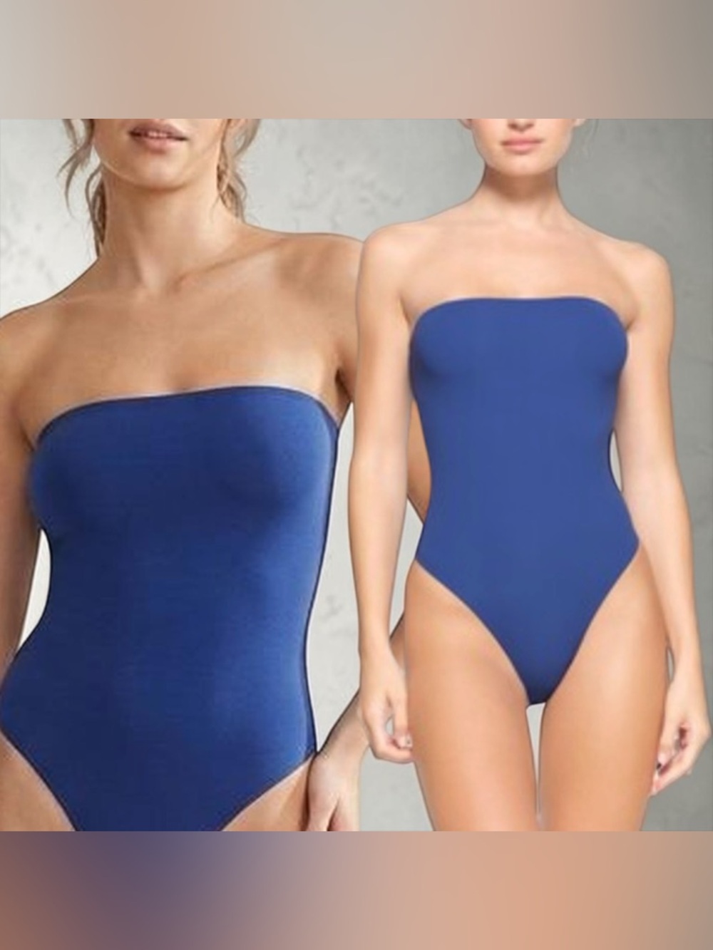 💙 SKIMS Fits Everybody Strapless Bodysuit Sapphire Size M NWT